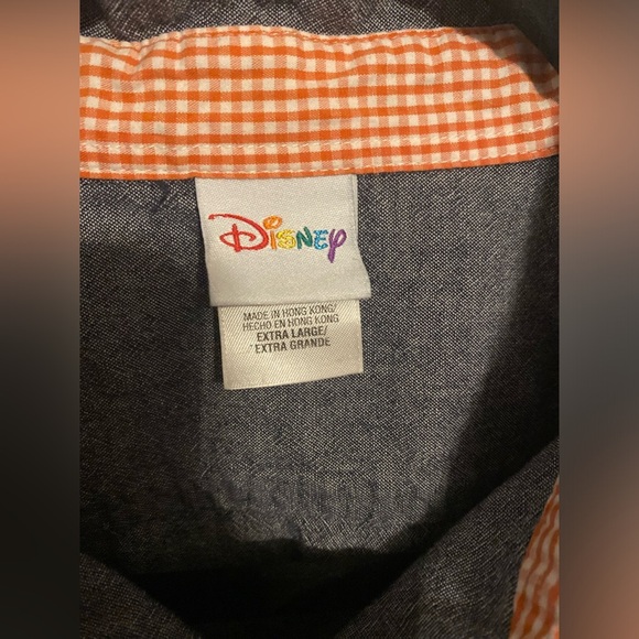Disney Anchors Away Tigger Button Down Chambray Shirt Size XL - Picture 3 of 6